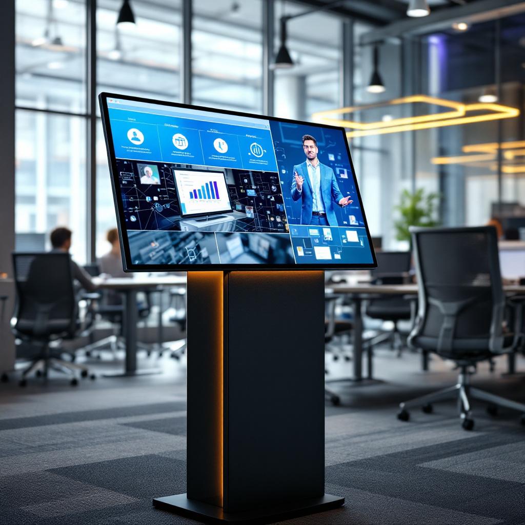 Podiums con pantalla