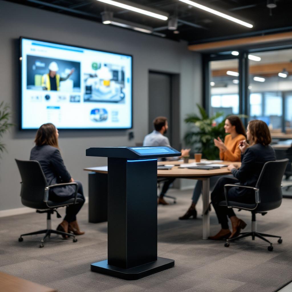 Podiums con pantalla