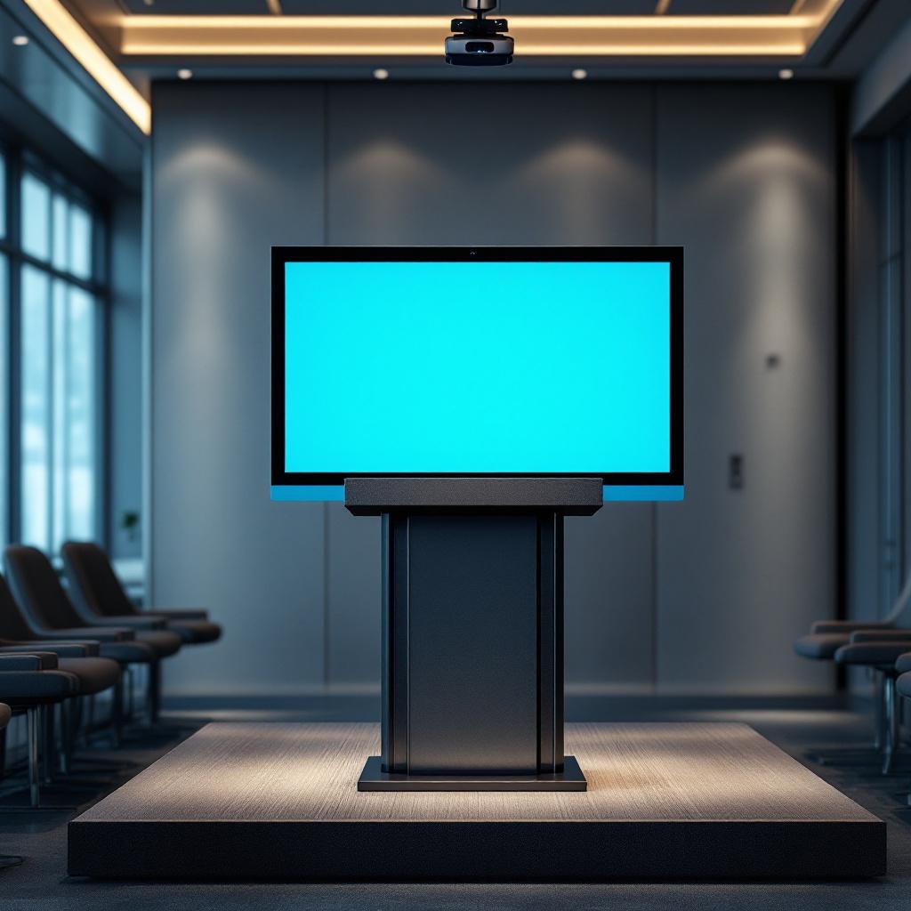 Podiums con pantalla