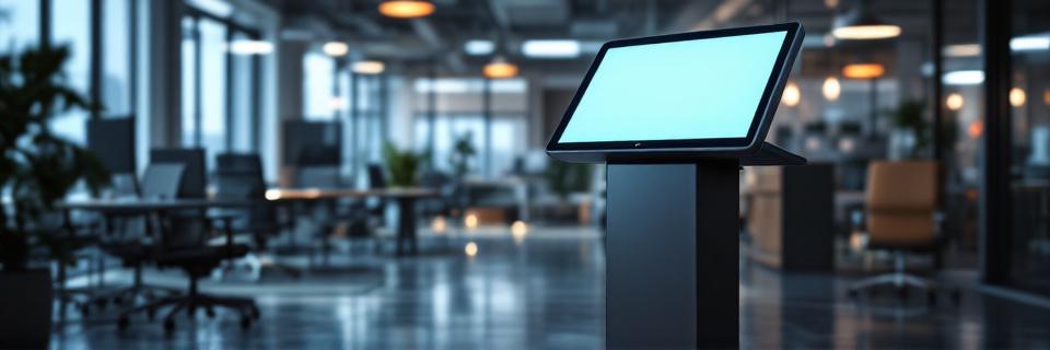 Podiums con pantalla