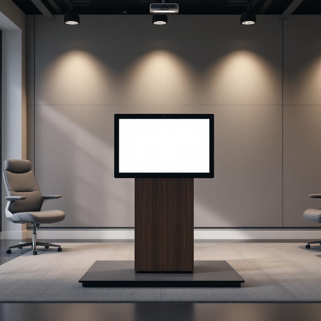 Podiums con pantalla